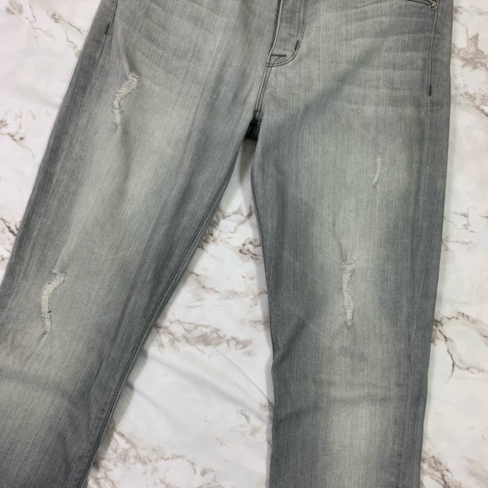 Hudson Nico Super Skinny Mid Rise Ripped Jeans - Picture 2 of 4